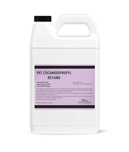 Cocamidopropyl Betaine 64 Ounce / 1.8 kg -100% Pure Coco Betaine Natural Surfactant Liquid Premium Organic Compounds Derived from Coconut Oil DIY Cosmetics Skincare by Talsen Chemicals in Saudi Arabia