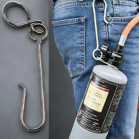 2Pcs Propane Tank Cylinder Belt Hook,Stainless Steel for MAPP Propane Bottle Clip Easy to Transport Welding Gas Bottle Belt Hook Propane Tank Holder(2 pcs) in Saudi Arabia