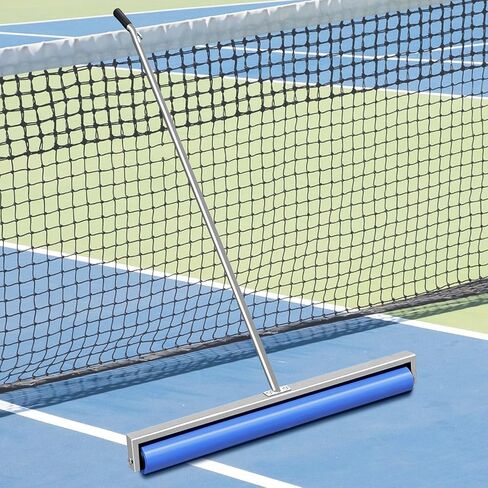 Montex Tennis Court Squeegee, Foam Tennis Sponge Roller 38.5'', Lightweight Quick Clearing Tools for Tennis Basketball Sports Court,Silver in Kuwait