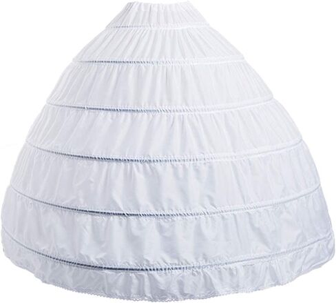 Petticoat Skirt for Women Under Dress 6 Hoop Skirt Floor Length Wedding Dress crinoline underskirt for women Bridal in Saudi Arabia