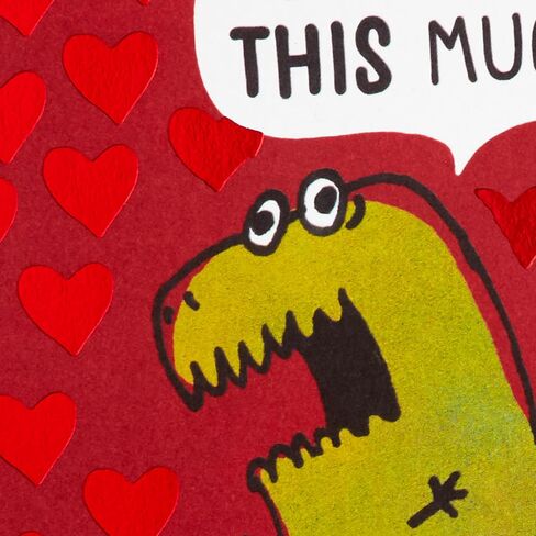 Hallmark Shoebox Pack of 2 Funny Valentines Day Cards (Dinosaur, Nachos) in Saudi Arabia
