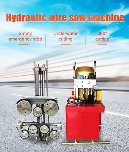 منشار سلكي هيدروليكي للخدمة الشاقة للخرسانة والصخور الصلبة - أداة قطع احترافية للتعدين والهدم وقطع الحجارة in Kuwait