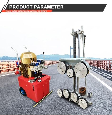 منشار سلكي هيدروليكي للخدمة الشاقة للخرسانة والصخور الصلبة - أداة قطع احترافية للتعدين والهدم وقطع الحجارة in Kuwait