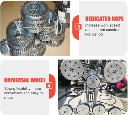 منشار سلكي هيدروليكي للخدمة الشاقة للخرسانة والصخور الصلبة - أداة قطع احترافية للتعدين والهدم وقطع الحجارة in Kuwait