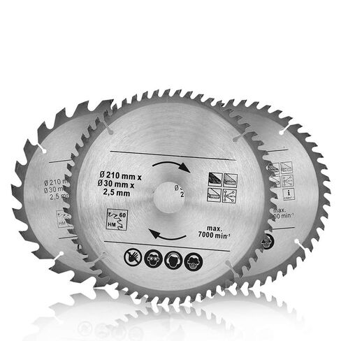 Professional Circular Saw 210mm 24T 48T 60T Carbide Alloy Saw Disc Ultra Thin Kerf Fast Smooth Cutting Durable Carbide Teeth for Woodworking Hardwood Softwood Plywood with in Saudi Arabia