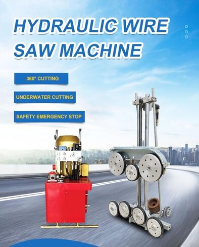 Hydraulic Wire Saw for Stone and Concrete Cutting – Professional Quality for Mining, Demolition, and Construction in Saudi Arabia