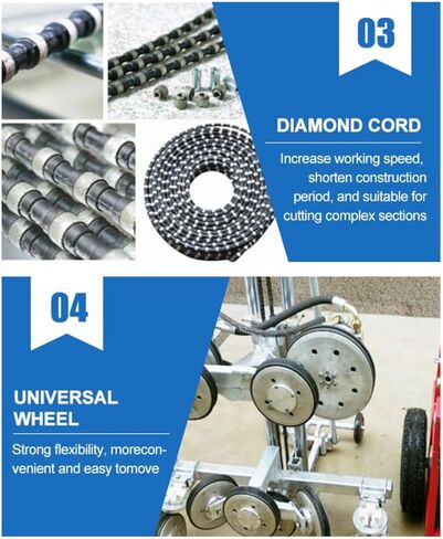 Hydraulic Wire Saw for Stone and Concrete Cutting – Professional Quality for Mining, Demolition, and Construction in Saudi Arabia