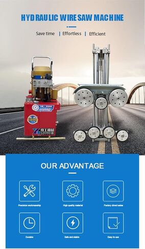 High-Performance Hydraulic Wire Saw for Heavy Concrete Cutting – Ideal for Demolition and Quarrying in Saudi Arabia