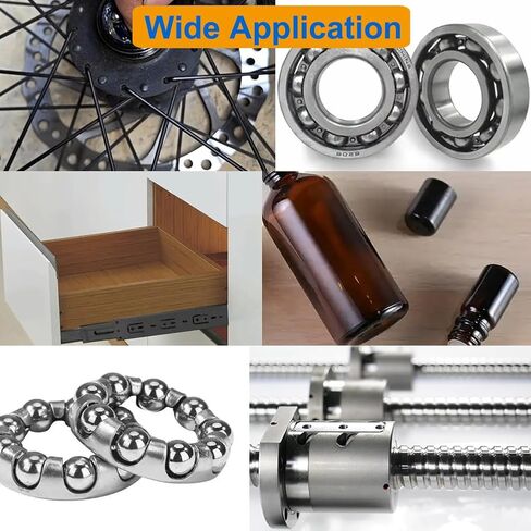 900 PCS Stainless Steel Precision Balls, Bicycle Ball Bearings 6 Sizes Assortment Kit 1/4" 7/32" 3/16" 5/32" 1/8" 3/32" for Motorcycles, Bike Bearings, Casters, Drawer Slides, Door Locks in Saudi Arabia