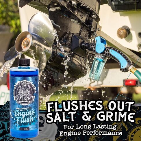 Salty Captain Boat & 4WD Cleaning Kit – Ultimate All-in-One Wash Set with Salt Wash, 4WD & RV Wash, Engine Flush, Microfiber Towels, Foam & Wheel Brush – Perfect for Boats, PWCs & Off-Road Vehicles in Kuwait