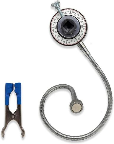 Torque Angle Meter,1/2" Drive x 15" Flexible Clip Arm,15LB Magnet Holder, CR-V Steel in Kuwait
