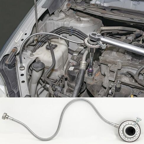Torque Angle Meter,1/2" Drive x 15" Flexible Clip Arm,15LB Magnet Holder, CR-V Steel in Kuwait