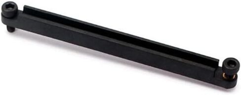 Acoustic Guitar Bridge Insert Saddle Replacement Set, 82mm Metal Adjustable, with Screws and L-Wrench (black) in Saudi Arabia