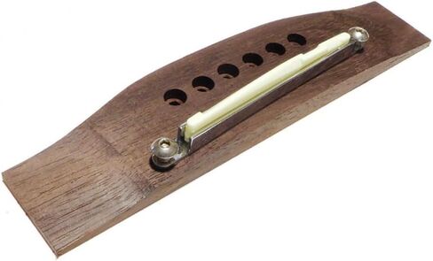 Acoustic Guitar Bridge Insert Saddle Replacement Set, 82mm Metal Adjustable, with Screws and L-Wrench (black) in Saudi Arabia