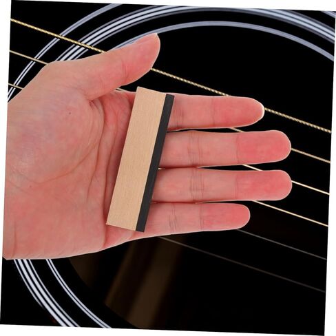 Milisten Dobro Resophonic Bridge Saddle 2.75In Quarter-Sawn Maple with Ebony Top Cut and Slotted Replacement for Acoustic Resonator Guitar in Saudi Arabia