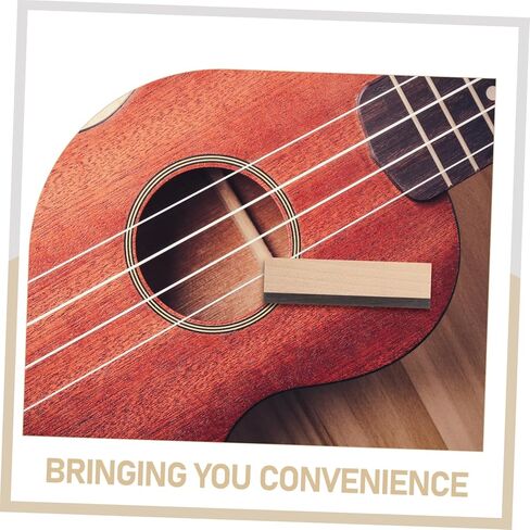 Milisten Dobro Resophonic Bridge Saddle 2.75In Quarter-Sawn Maple with Ebony Top Cut and Slotted Replacement for Acoustic Resonator Guitar in Saudi Arabia