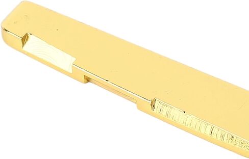 Brass Acoustic Guitar Saddle Bridge Replacement, Durable Metal Musical Instrument Accessories with Stable Tone Transmission, Easy Installation for Folk Guitars and Beginners Gift (GL224 (1Pc)) in Saudi Arabia