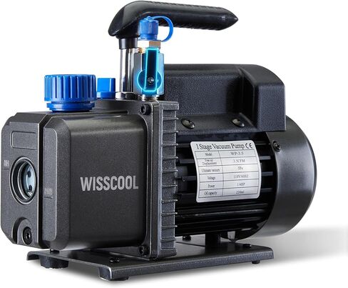Vacuum Pump for HVAC, 1/4HP 110V Single Stage Air Conditioning Vacuum Pump for R12 R22 R134a R410a R502 System with Oil (4.5 CFM) in Kuwait