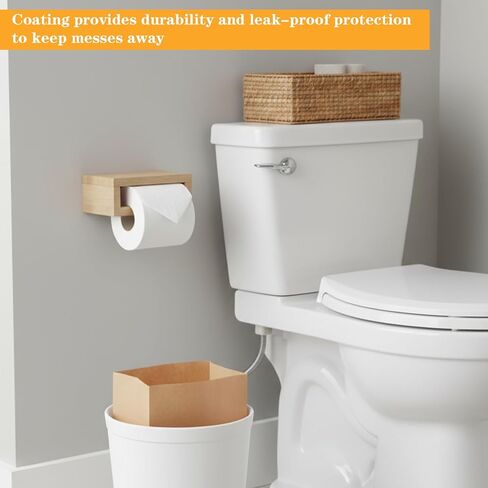 100 Pcs Kraft Feminine Hygiene Liner Bag, Business Restroom Bathroom Personal Dispensers 7.5 x 10" Waste Receptacle Paper Liners, Sanitary Napkin Disposal Bags, Kraft Bag in Saudi Arabia