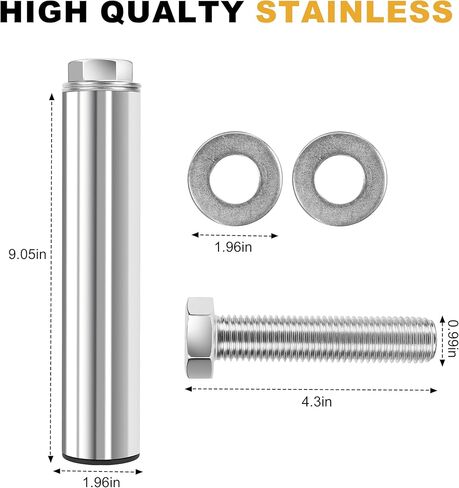 EVERYMATE Stainless Steel Weight Plate Holder - Power Rack & Squat Rack Attachments 2 Inch Olympic Plate Storage Rack for 2x2 3x3 2x3 Power Cage Accessories in Kuwait