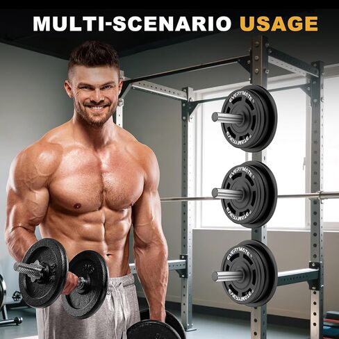 EVERYMATE Stainless Steel Weight Plate Holder - Power Rack & Squat Rack Attachments 2 Inch Olympic Plate Storage Rack for 2x2 3x3 2x3 Power Cage Accessories in Kuwait