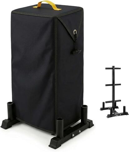 غطاء حامل الأثقال من CAP - مقاس 50.8 سم طولًا × 63.5 سم عرضًا × 60.6 سم ارتفاعًا - حامل وزن عالي التحمل لتغطية الأطباق، غطاء شجرة وزن مقاوم للغبار والتمزق من أجل حامل شجرة ممتص الصدمات الأولمبي من CAP Barbell/رف تعليق لتدريب القوة in Kuwait