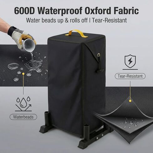 غطاء حامل الأثقال من CAP - مقاس 50.8 سم طولًا × 63.5 سم عرضًا × 60.6 سم ارتفاعًا - حامل وزن عالي التحمل لتغطية الأطباق، غطاء شجرة وزن مقاوم للغبار والتمزق من أجل حامل شجرة ممتص الصدمات الأولمبي من CAP Barbell/رف تعليق لتدريب القوة in Kuwait