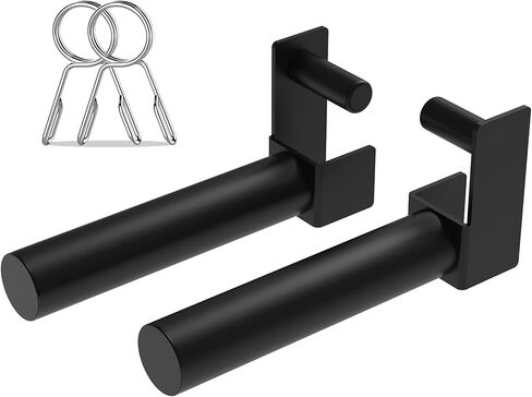 حامل لوحة الوزن الأولمبي الممتد مقاس 9 بوصات من Balelinko، وحدة تخزين لوحة الوزن، مرفق لقفص طاقة أنبوبي مقاس 2 بوصة × 2 بوصة مع فتحة واحدة، زوج واحد، مكافأة زوج من حلقات الياقات ذات المشبك الزنبركي مقاس 2 بوصة in Kuwait