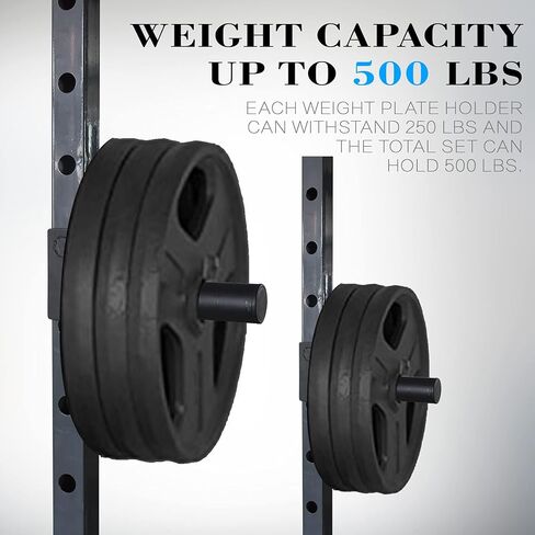 حامل لوحة الوزن الأولمبي الممتد مقاس 9 بوصات من Balelinko، وحدة تخزين لوحة الوزن، مرفق لقفص طاقة أنبوبي مقاس 2 بوصة × 2 بوصة مع فتحة واحدة، زوج واحد، مكافأة زوج من حلقات الياقات ذات المشبك الزنبركي مقاس 2 بوصة in Kuwait