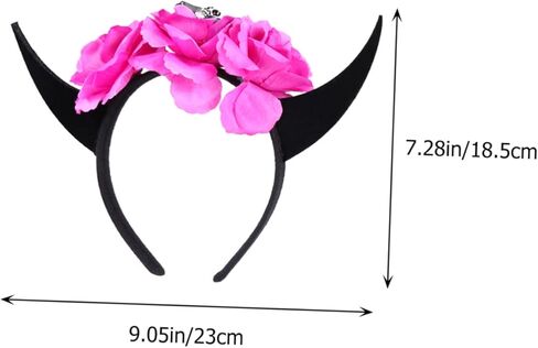 MERRYHAPY Halloween Artificial Horn Headband Skull Costume Boo Halloween Headband for Women Devil Horns in Saudi Arabia