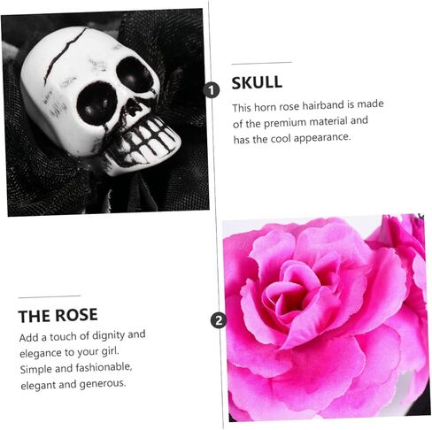 MERRYHAPY Halloween Artificial Horn Headband Skull Costume Boo Halloween Headband for Women Devil Horns in Saudi Arabia