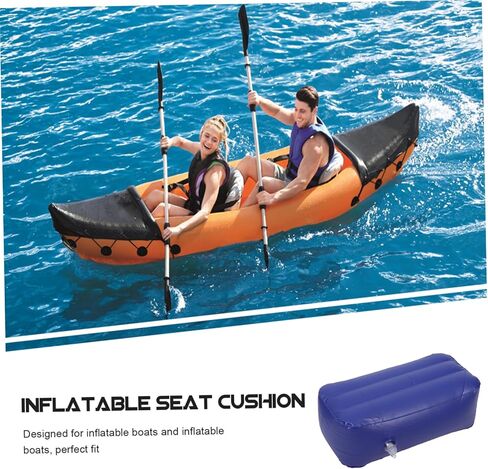 Toyvian Inflatable Seat Cushion 21.25X14.56X6.29In Portable Boat Seat Cushion for Kayak Raft Water Sports Outdoor Seating in Saudi Arabia