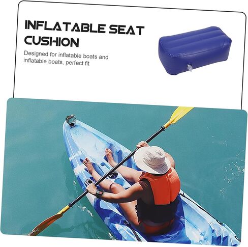 Toyvian Inflatable Seat Cushion 21.25X14.56X6.29In Portable Boat Seat Cushion for Kayak Raft Water Sports Outdoor Seating in Saudi Arabia