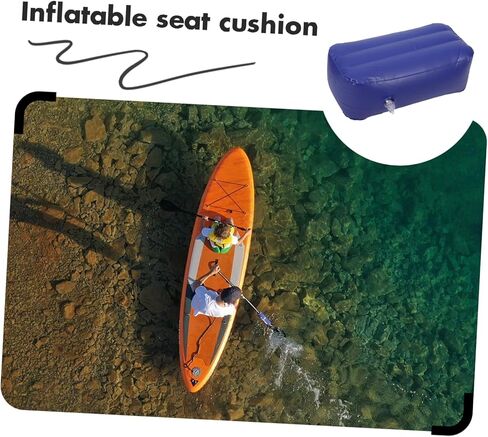 Toyvian Inflatable Seat Cushion 21.25X14.56X6.29In Portable Boat Seat Cushion for Kayak Raft Water Sports Outdoor Seating in Saudi Arabia