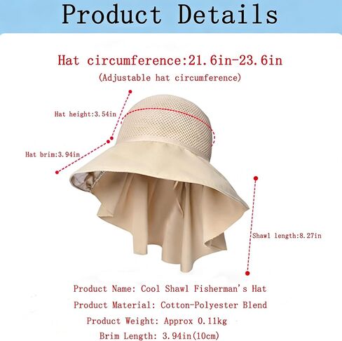 Summer Outdoor Sun Hats for Women Wide Brim Foldable Beach Bucket Cap with Neck Flap for Beach Travel in Saudi Arabia
