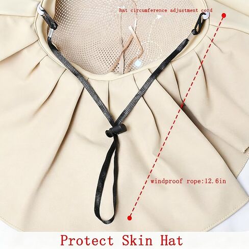 Summer Outdoor Sun Hats for Women Wide Brim Foldable Beach Bucket Cap with Neck Flap for Beach Travel in Saudi Arabia