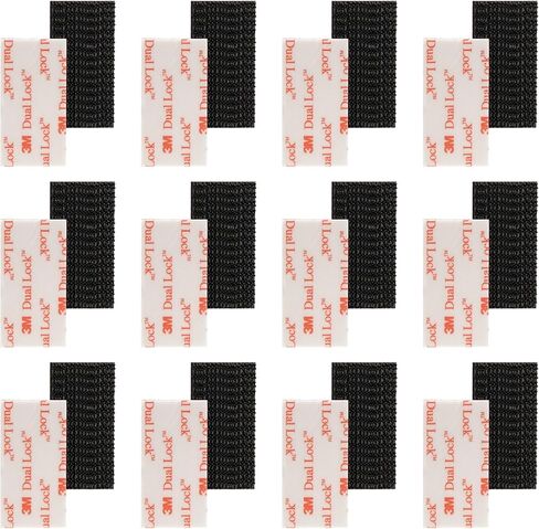 قفل مزدوج 3M قابل لإعادة الإغلاق مصنوع من 3M SJ3560 1"×2" 12 قطعة من شرائط تثبيت EZ عالية التحمل مع شريط لاصق ذاتي الغلق قابل لإعادة الإغلاق للأماكن الداخلية والخارجية in Kuwait