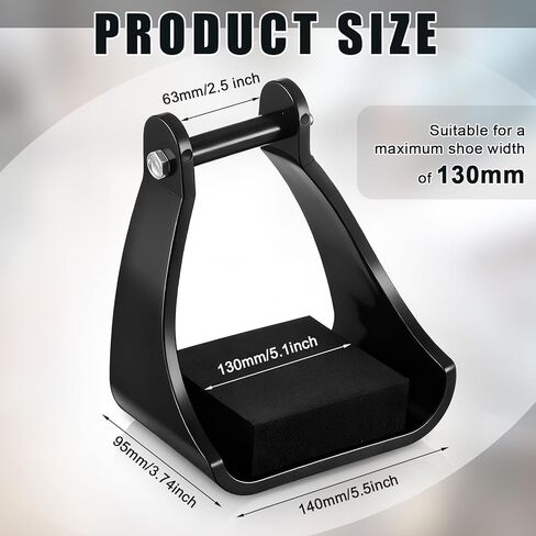 Sadnyy قطعتان من ركاب درب البوليمر مقاس 2.5 سم، أدوات ركوب الخيل المبطنة، أدوات ركوب الخيل، وسادة إسفنجية، وسادة قدم لركوب الخيل، والتسلق الآمن، وركوب الخيل الطويلة in Kuwait