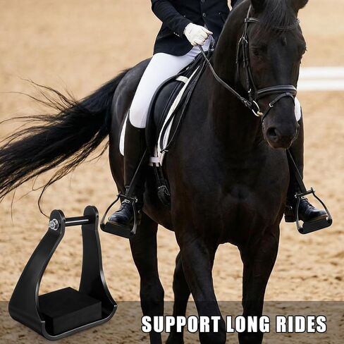 Sadnyy قطعتان من ركاب درب البوليمر مقاس 2.5 سم، أدوات ركوب الخيل المبطنة، أدوات ركوب الخيل، وسادة إسفنجية، وسادة قدم لركوب الخيل، والتسلق الآمن، وركوب الخيل الطويلة in Kuwait