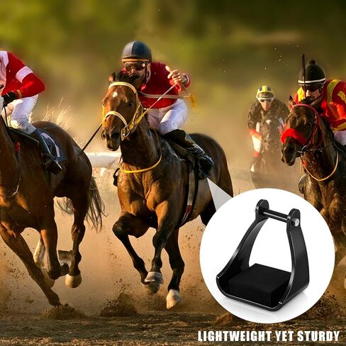 Sadnyy قطعتان من ركاب درب البوليمر مقاس 2.5 سم، أدوات ركوب الخيل المبطنة، أدوات ركوب الخيل، وسادة إسفنجية، وسادة قدم لركوب الخيل، والتسلق الآمن، وركوب الخيل الطويلة in Kuwait