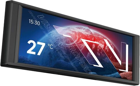 Trofeo Vision LCD Black 6.86-inch Full-Color LCD Display (1280x480 Resolution) with a Magnetic Panel Screen, Supporting DIY Dynamic/Static Images Special for CPU Liquid Cooler/Case in Saudi Arabia