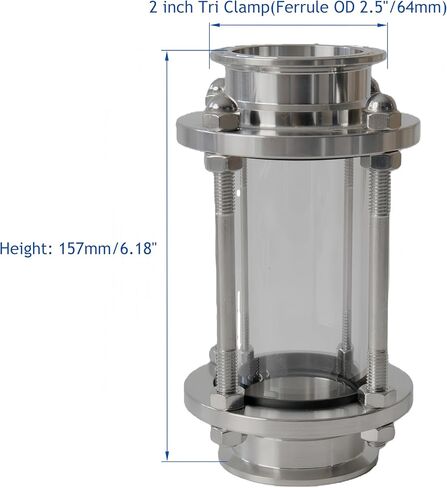 Tri Clamp Sight Glass with Clamp and Gasket Sanitary SS304 (2 inch) in Saudi Arabia