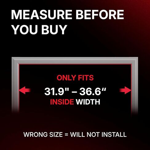 Doorway Pull Up Bar, Patented Flat Structure with Uninterrupted Full-Length Grip, Extra Wide 26.8–32.7", 573 lbs Capacity, Adjustable 31.8–36.6" Doorways, Tool-Free Installation in Saudi Arabia