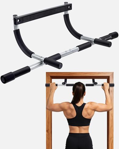 Abahub Home Pull Up Bar - حامل المدخل للشقق | مدرب قوة عالي التحمل بوزن 265 رطل | موفر مساحة متعدد القبضة in Saudi Arabia