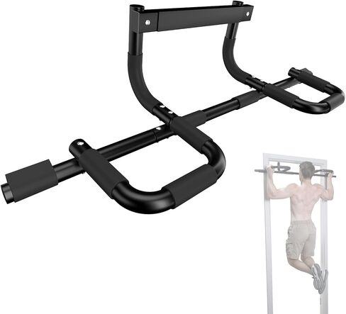 NOWAKE New Version Multi-Grip Pull up bar For Doorway,330lbs Heavy Duty 47.3 Inch Extra Width Portable Functional Ergonomic Design Door Frame Pull Up Bar With USA Patent For Home Gym Exercise in Saudi Arabia