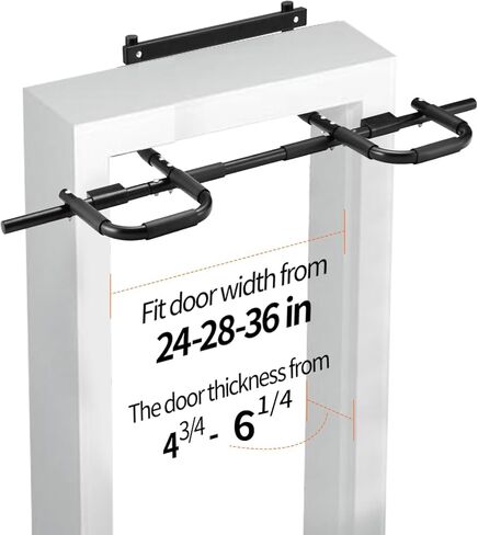 NOWAKE New Version Multi-Grip Pull up bar For Doorway,330lbs Heavy Duty 47.3 Inch Extra Width Portable Functional Ergonomic Design Door Frame Pull Up Bar With USA Patent For Home Gym Exercise in Saudi Arabia