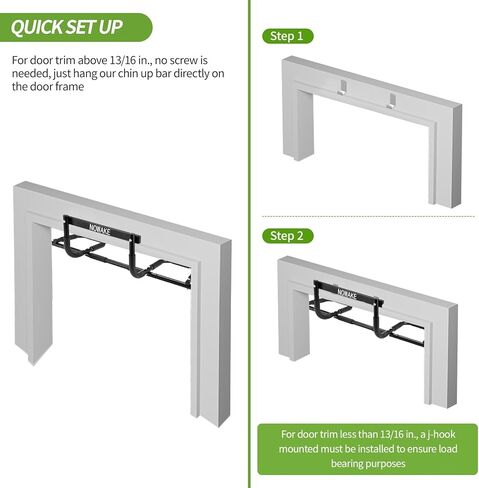 NOWAKE New Version Multi-Grip Pull up bar For Doorway,330lbs Heavy Duty 47.3 Inch Extra Width Portable Functional Ergonomic Design Door Frame Pull Up Bar With USA Patent For Home Gym Exercise in Saudi Arabia