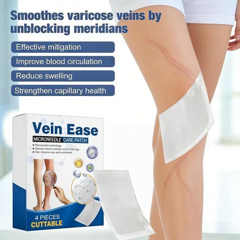 رقعة Vein Target Microdarts، 2026 علاج احترافي جديد لدوالي الأوردة لرقعة الساقين، وتخفيف إزعاج الساق، وتحسين الدورة الدموية، وعلاج الساق بالمكونات الطبيعية لجميع أنواع البشرة. in Kuwait