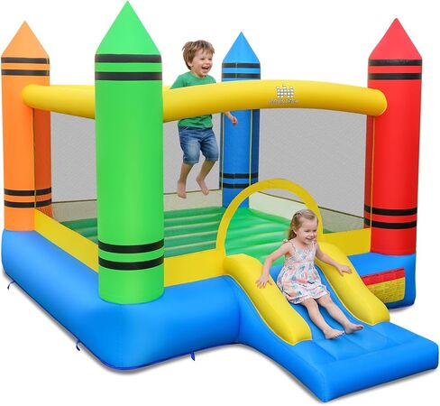 Costzon قابلة للنفخ في منزل ، منزل الحفلات نطاط منزل للأطفال 12 قدمًا L x 9ft W × 6 قدمًا في الهواء الطلق في الهواء in Kuwait