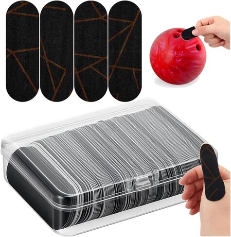 Soulchen 140 Pcs Bowling Tape Bowling Finger Thumb Tapes Bulk for Ball Hole Thumb Protection for Sport Supplies (Golden Lines) in Saudi Arabia